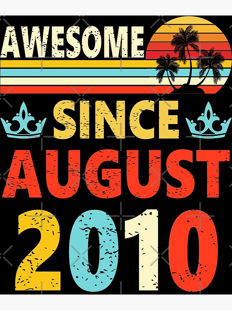12 Years Old Of Be Awesome In 2010 12nd Birthday Poster