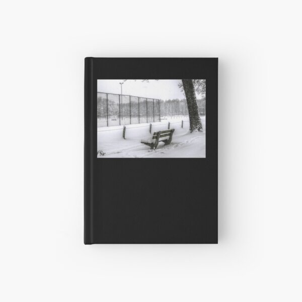 Snowy Bench Hardcover Journal