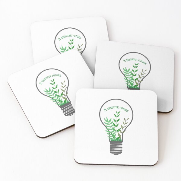 Item preview, A brighter future green plant lightbulb design  designed and sold by Holly-berry-art.
