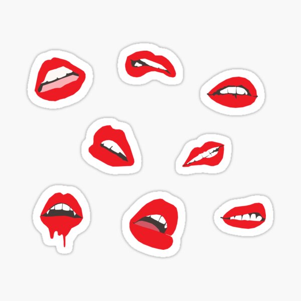 Lippen Sticker