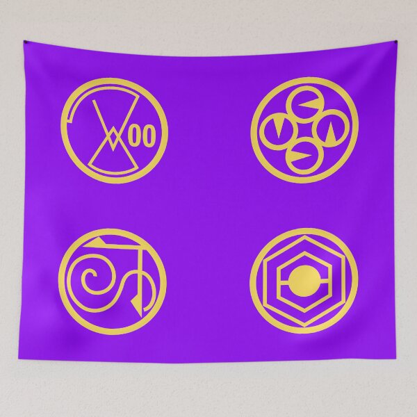 Item preview, Scarlet and Violet Emblems (Violet) designed and sold by ArashiiGames.