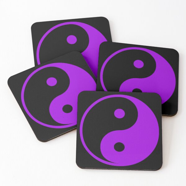 Artikelvorschau, Lila Yin Yang – Taoistisches Symbol der Harmonie entworfen und verkauft von effervescence.