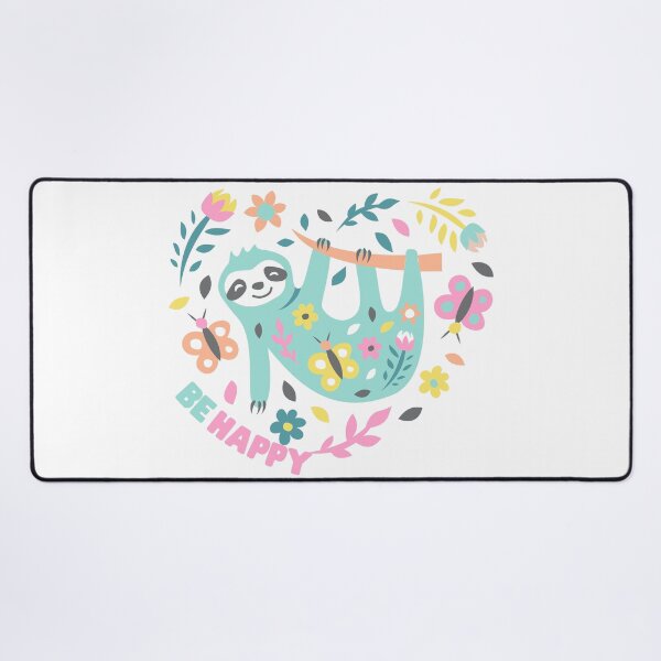 Item preview, Be Happy Pastel Sloth Design  designed and sold by CreativNode.