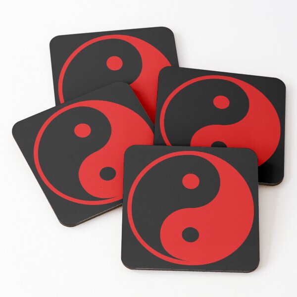 Artikelvorschau, Rotes Yin Yang – Taoistisches Symbol der Harmonie entworfen und verkauft von effervescence.