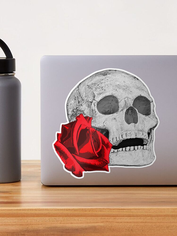 Skull design with a beautiful rose pattern, gothic skull, great gothic gifts  Art Board Print by Kirei-Lily