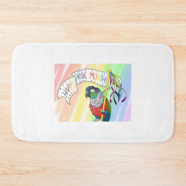 Item preview, Happy Pride Month Parrot designed and sold by AdoraBirdArt.