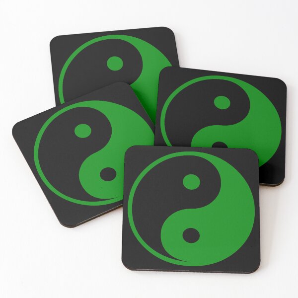 Artikelvorschau, Grünes Yin Yang – Taoistisches Symbol der Harmonie entworfen und verkauft von effervescence.