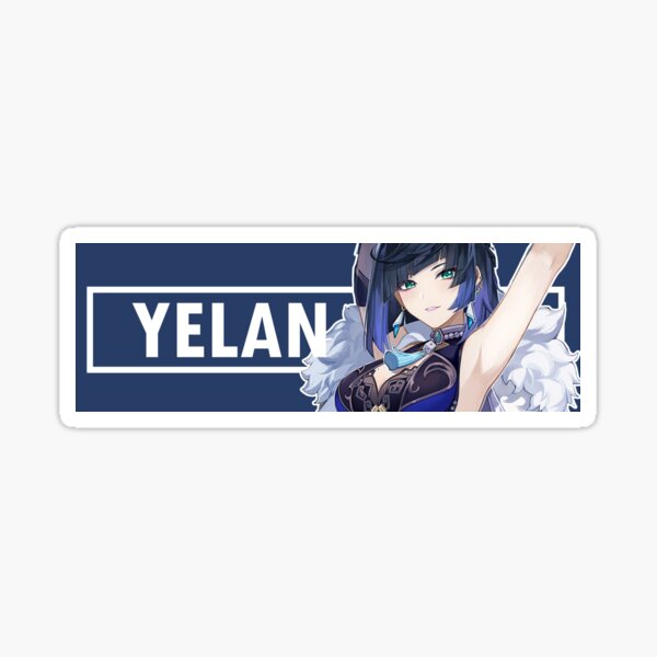 Yelan Genshin Impact Sticker Genshin Impact Sticker Yelan Genshin Genshin Impact Bumper