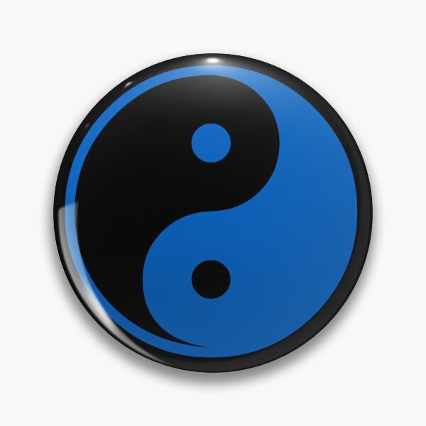 Item preview, Blue Yin Yang – Taoist symbol of harmony designed and sold by effervescence.