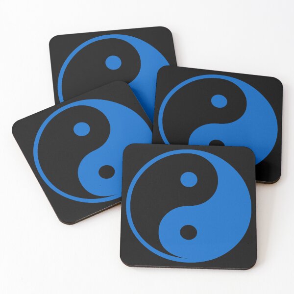 Artikelvorschau, Blaues Yin Yang – Taoistisches Symbol der Harmonie entworfen und verkauft von effervescence.