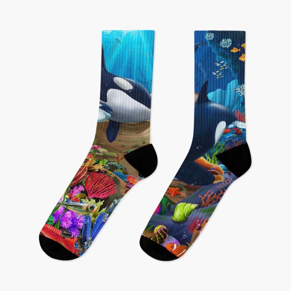 Item preview, Orca's Wondrous Ocean designed and sold by GeraldNewtonArt.