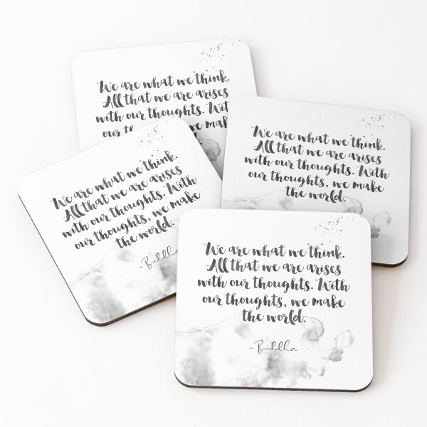 Item preview, We Are What We Think - Quotes From Buddha On Life designed and sold by Buddhaport.