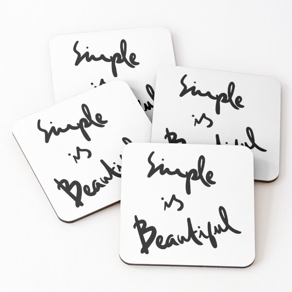 Item preview, Simple is Beautiful Lettering design designed and sold by Khotekmei.
