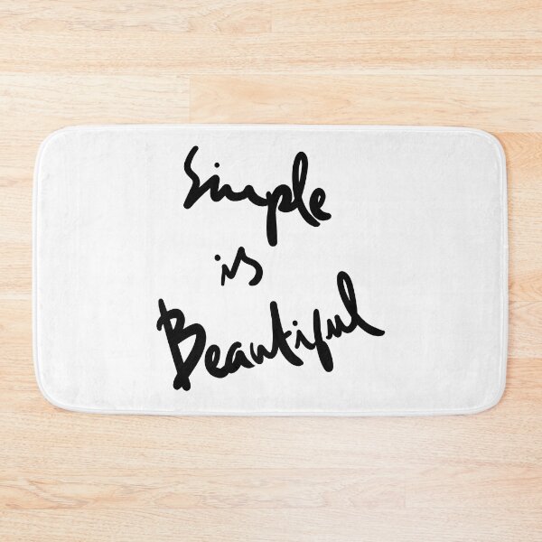 Item preview, Simple is Beautiful Lettering design designed and sold by Khotekmei.