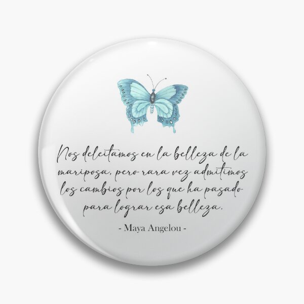 Artikelvorschau, Nos deleitamos en la belleza de la mariposa, spanisches Zitat entworfen und verkauft von Aryam Quotes.