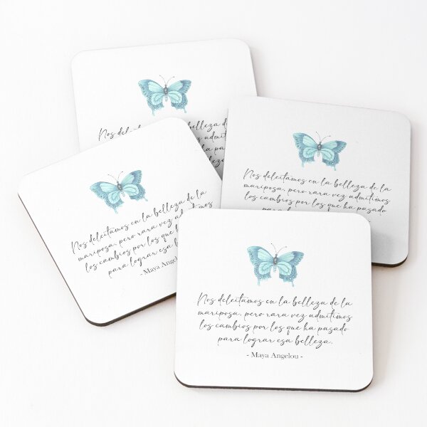 Artikelvorschau, Nos deleitamos en la belleza de la mariposa, spanisches Zitat entworfen und verkauft von Aryam Quotes.