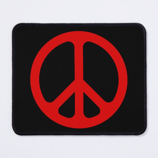 Item preview, Red CND Peace symbol designed and sold by effervescence.