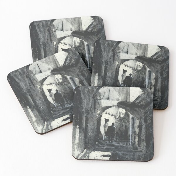 Item preview, Monochromatic painting of alleyway in medina of Tunis, Tunisia.   designed and sold by rfoxphoto.