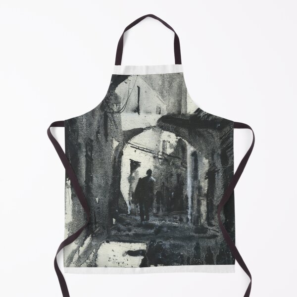 Item preview, Monochromatic painting of alleyway in medina of Tunis, Tunisia. designed and sold by rfoxphoto.