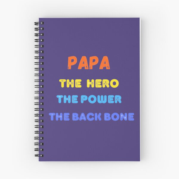 Item preview, Papa The Hero The Power The Back Bone ,Happy Fathers Day designed and sold by DeeCeeFashion.