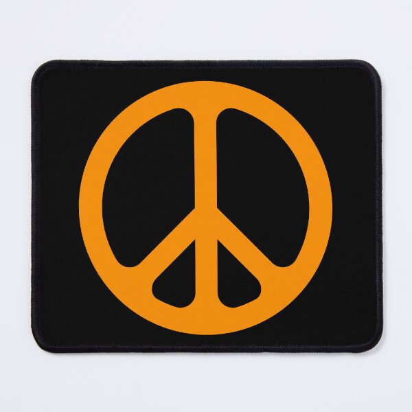 Item preview, Orange CND Peace symbol designed and sold by effervescence.