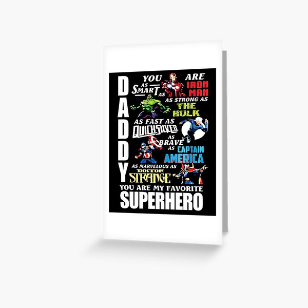 Item preview, DADDY YOU ARE MY FAVORITE SUPER HERO T SHIRT designed and sold by chihai.