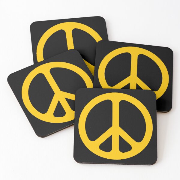Item preview, Yellow CND Peace symbol designed and sold by effervescence.