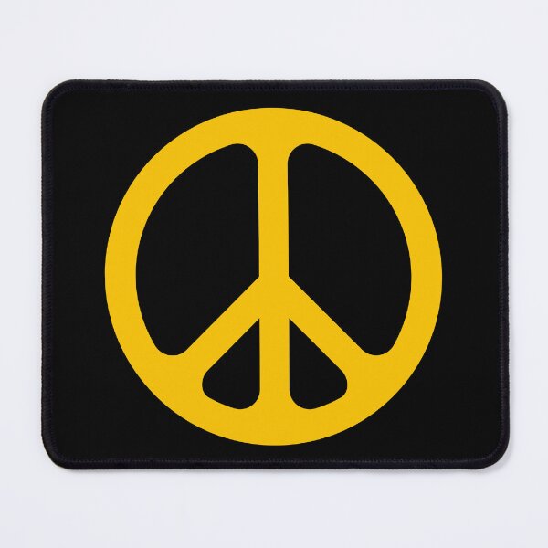 Item preview, Yellow CND Peace symbol designed and sold by effervescence.