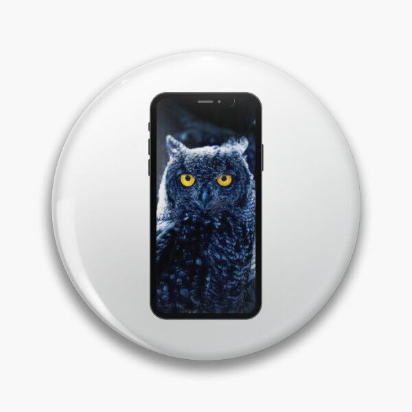 Item preview, owl phone T-shirt designed and sold by Art-Echo.