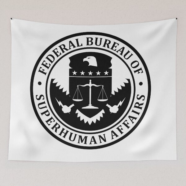 Item preview, Federal Bureau of Superhuman Affairs designed and sold by ThomasKadmon.