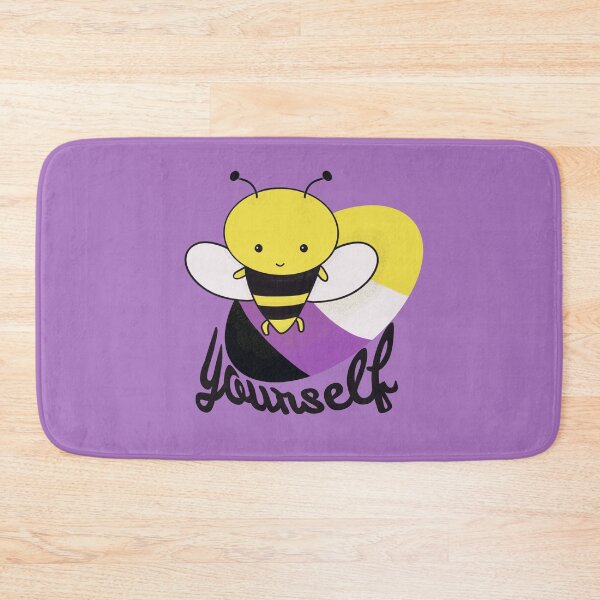 Item preview, Bee yourself proud. Non-binary bee designed and sold by mcb-jp.