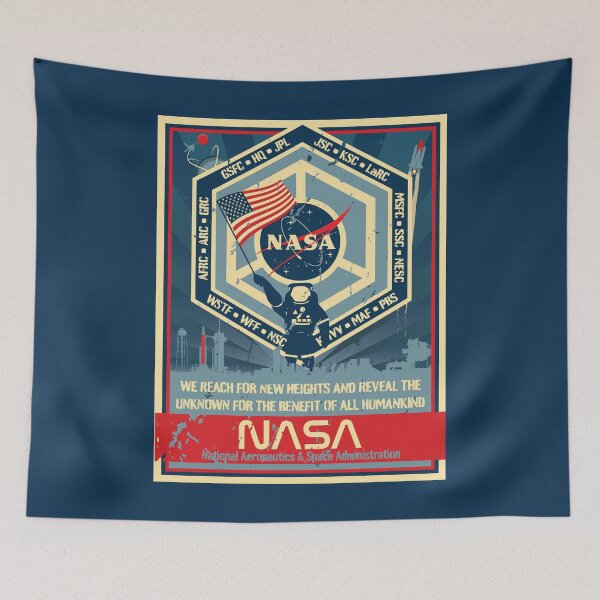 Item preview, NASA Resistance Poster (US Flag+Worm version) designed and sold by salamero.