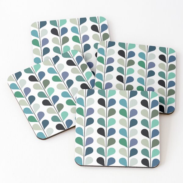 Item preview, Retro style leaves pattern designed and sold by BattaAnastasia.