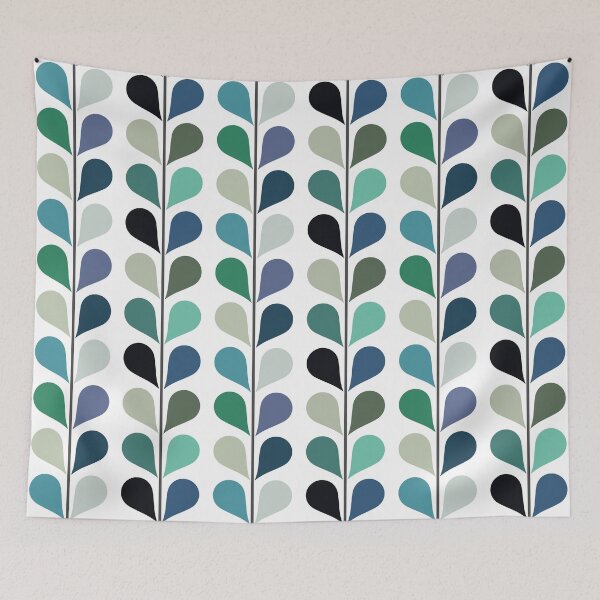 Item preview, Retro style leaves pattern designed and sold by BattaAnastasia.