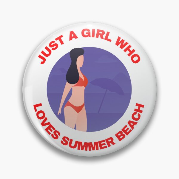 Item preview, Just a girl who loves summer beach | summer beach quotes designed and sold by EvergreenCart.