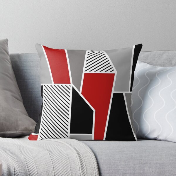 Colorful geometry Throw Pillow