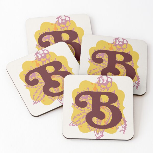 Item preview, Monogram Letter B with Vintage Flower Graphic designed and sold by Trish Dish.