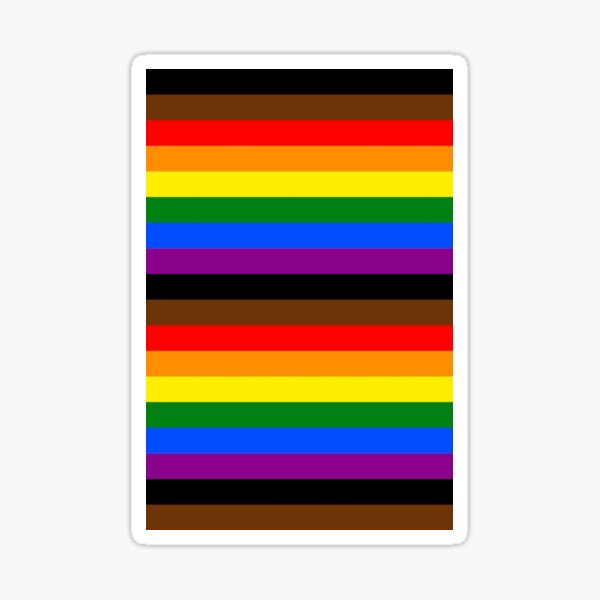 Philadelphia Pride Flag Striped Sticker For Sale By JGVentures Redbubble