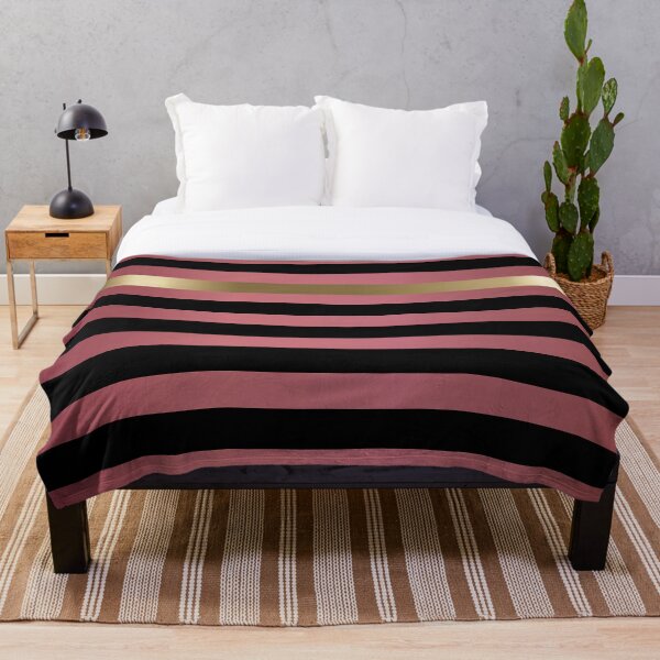Item preview, Rose Gold and Black Stripes designed and sold by DonnaSiggy.