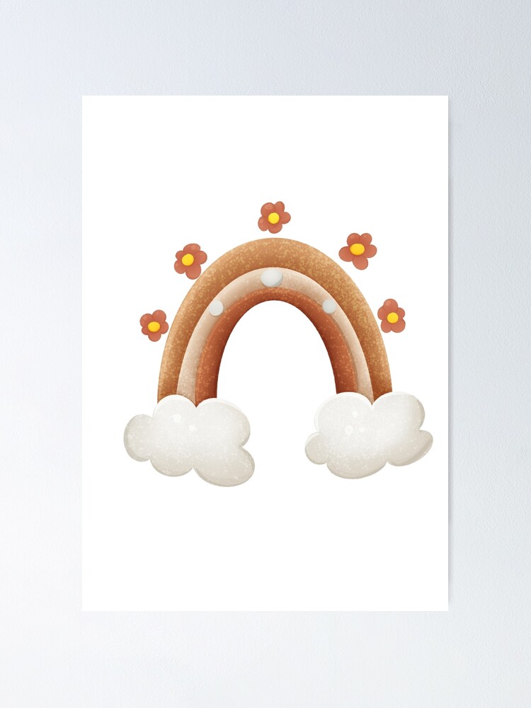 "Rainbow cute art" Poster for Sale by MystiS Redbubble