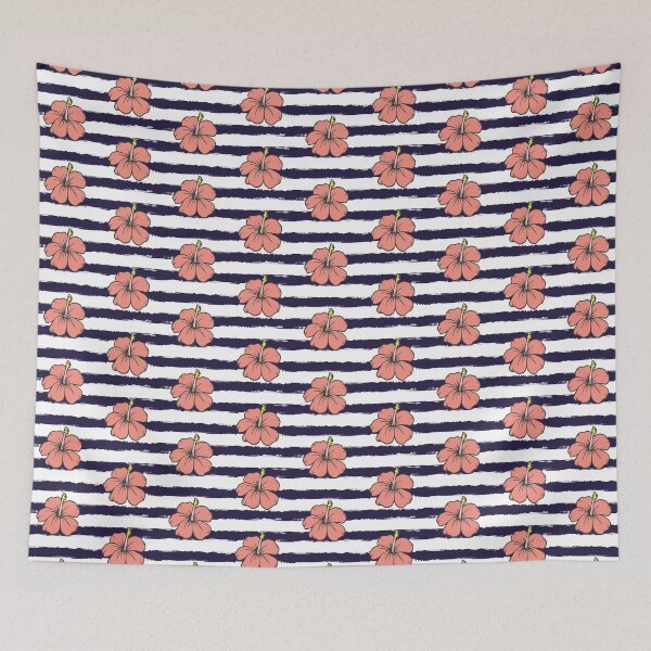 Item preview, Pink hibiscus pattern designed and sold by BattaAnastasia.