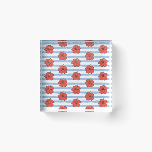 Item preview, Red hibiscus pattern designed and sold by BattaAnastasia.