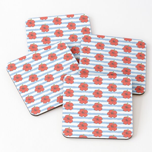 Item preview, Red hibiscus pattern designed and sold by BattaAnastasia.