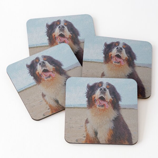 Item preview, The portrait of Bernese Mountain Dog  designed and sold by AlbertandOlly.