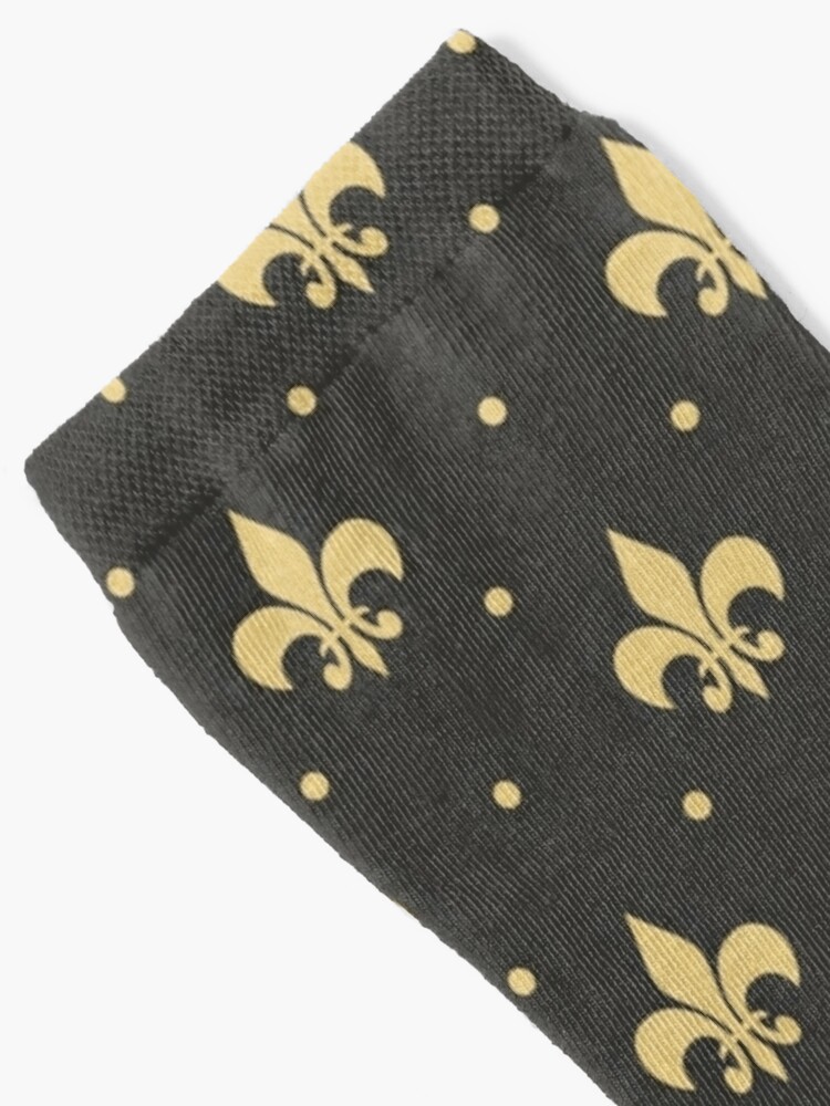 Black Fleur De Lis Socks – Knotted Handcrafted Bowties