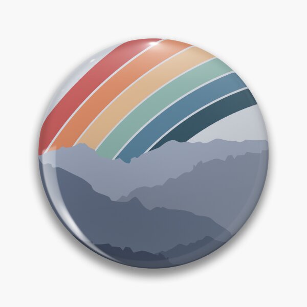 Item preview, Retro rainbow in the mountains designed and sold by BattaAnastasia.