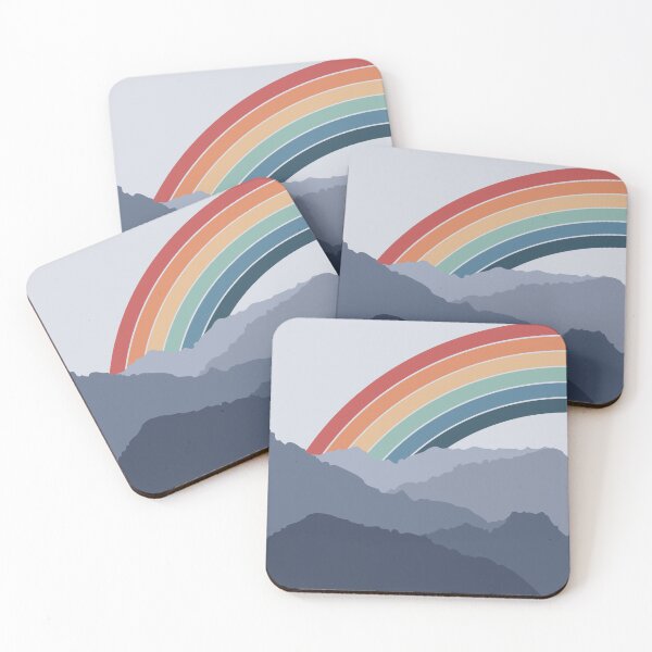 Item preview, Retro rainbow in the mountains designed and sold by BattaAnastasia.