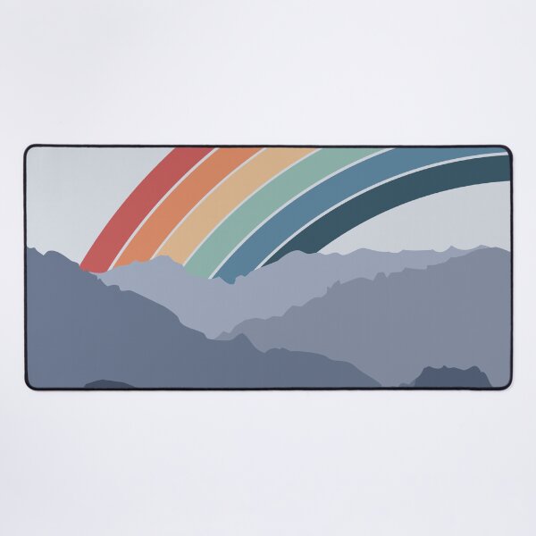 Item preview, Retro rainbow in the mountains designed and sold by BattaAnastasia.