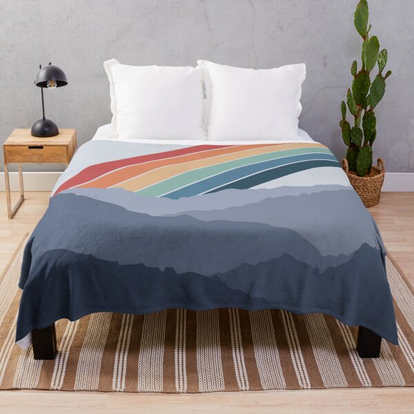 Item preview, Retro rainbow in the mountains designed and sold by BattaAnastasia.