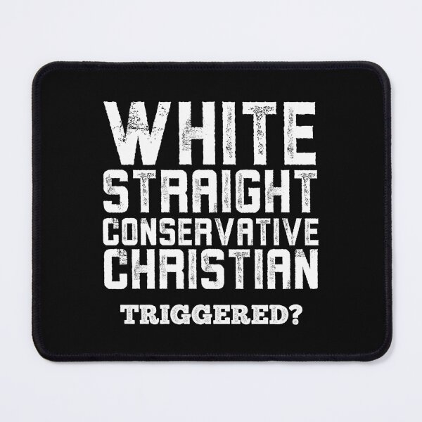 Item preview, Mens White Straight Conservative Christian Male Offensive Funny designed and sold by Nepaz-Designs.